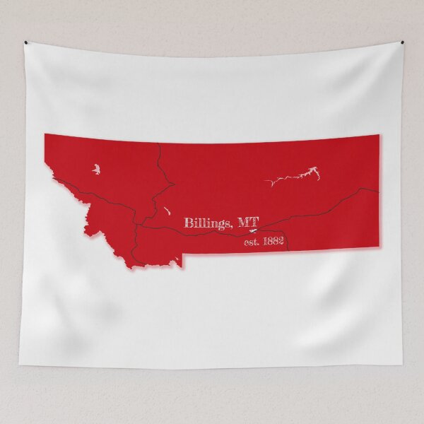 Item preview, Billings, MT [Red] designed and sold by PhilbonianDezin.