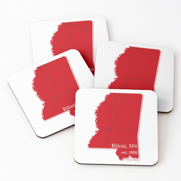 Item preview, Biloxi, MS [Red] designed and sold by PhilbonianDezin.