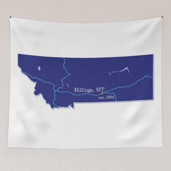 Item preview, Billings, MT [Blue] designed and sold by PhilbonianDezin.