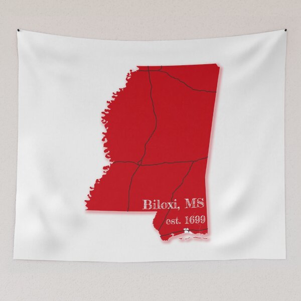 Item preview, Biloxi, MS [Red] designed and sold by PhilbonianDezin.