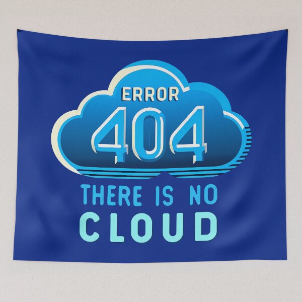 Item preview, Error 404 There is no cloud, typography designed and sold by maxmaj.
