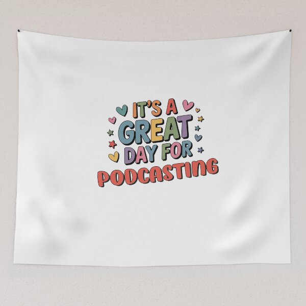 Item preview, It's a Great Day for Podcasting - Funny Podcasting Lover designed and sold by Watsonarts.