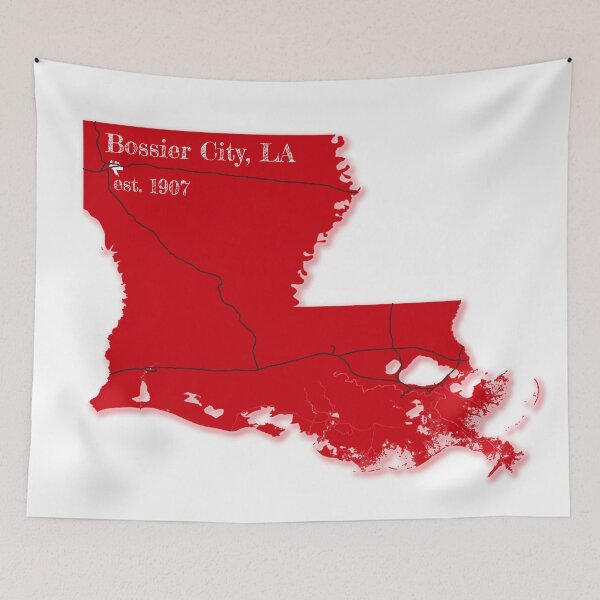 Item preview, Bossier City, LA [Red] designed and sold by PhilbonianDezin.