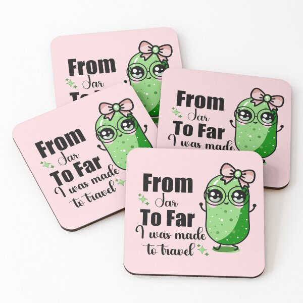 Item preview, From Jar to Far | Cute Travel Pickle  designed and sold by Everglo Travels.