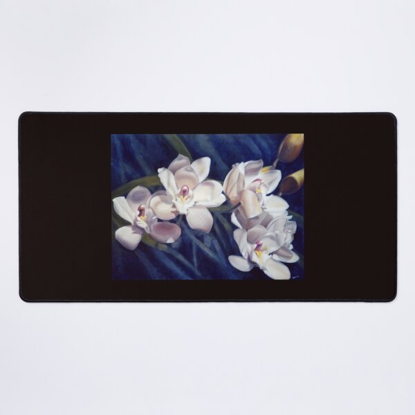Item preview, Pale Orchid Cluster – Large Format Floral Oil Painting by Avril Thomas designed and sold by AvrilThomasart.