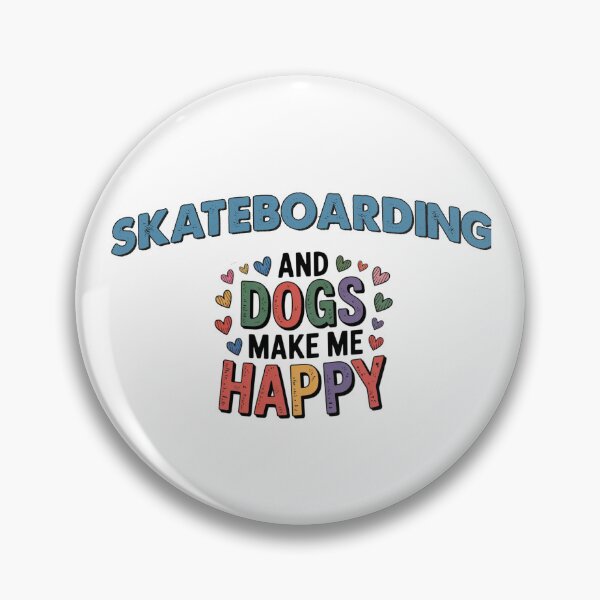 Artikelvorschau, Skateboarding und Hunde machen mich glücklich - Lustiger Skateboarding-Hundeliebhaber entworfen und verkauft von Oussinc.
