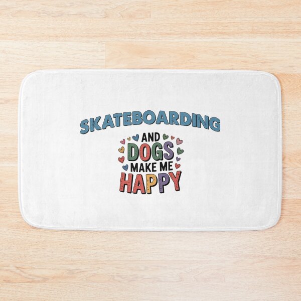 Item preview, Skateboarding And Dogs Make Me Happy - Funny Skateboarding Dogs Lover designed and sold by Oussinc.