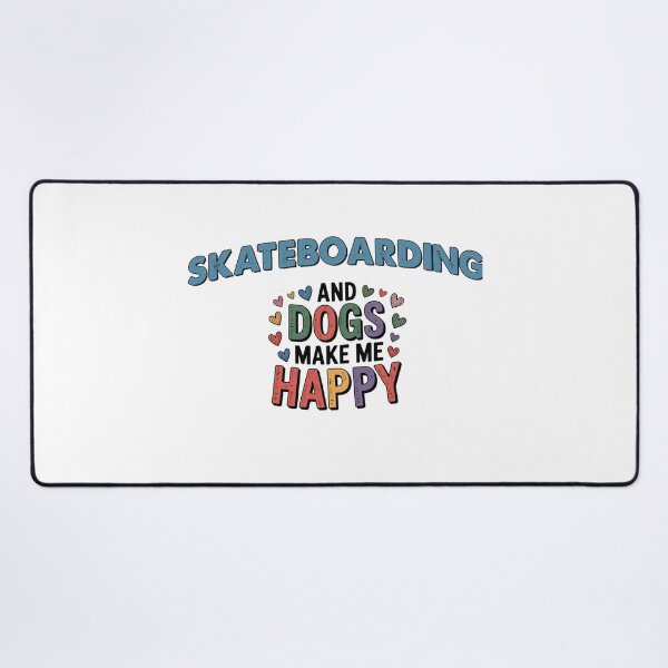 Item preview, Skateboarding And Dogs Make Me Happy - Funny Skateboarding Dogs Lover designed and sold by Oussinc.