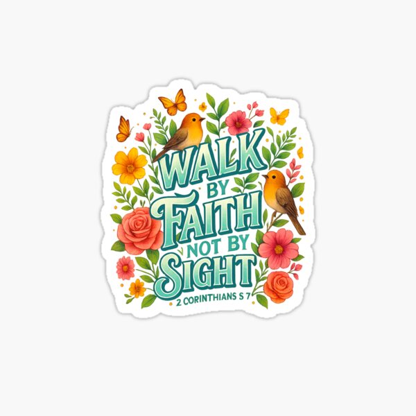 Item preview, Walk by Faith not by Sight Bible Christian designed and sold by GoodwillDesigns.