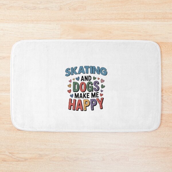 Item preview, Skating And Dogs Make Me Happy - Funny Skating Dogs Lover designed and sold by Oussinc.