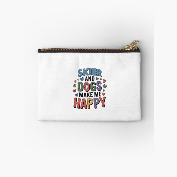 Item preview, Skier And Dogs Make Me Happy - Funny Skier Dogs Lover designed and sold by Oussinc.