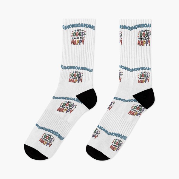 Item preview, Snowboarding And Dogs Make Me Happy - Funny Snowboarding Dogs Lover designed and sold by Oussinc.