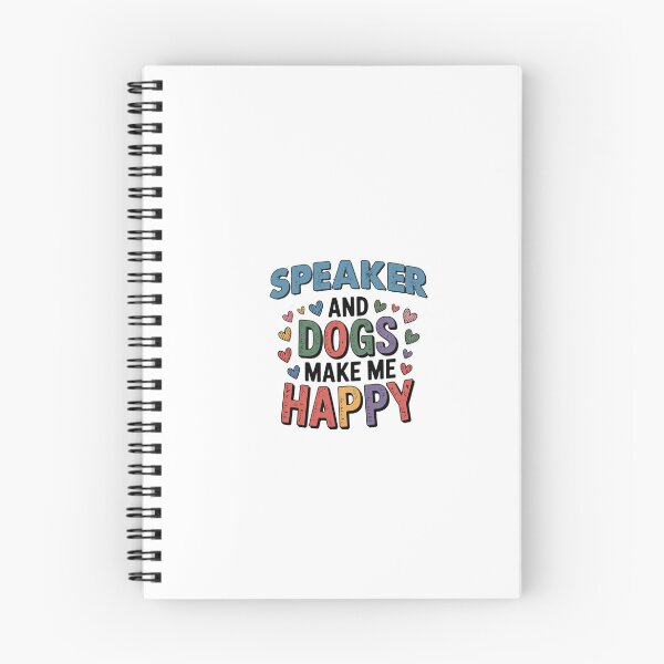 Item preview, Speaker And Dogs Make Me Happy - Funny Speaker Dogs Lover designed and sold by Oussinc.