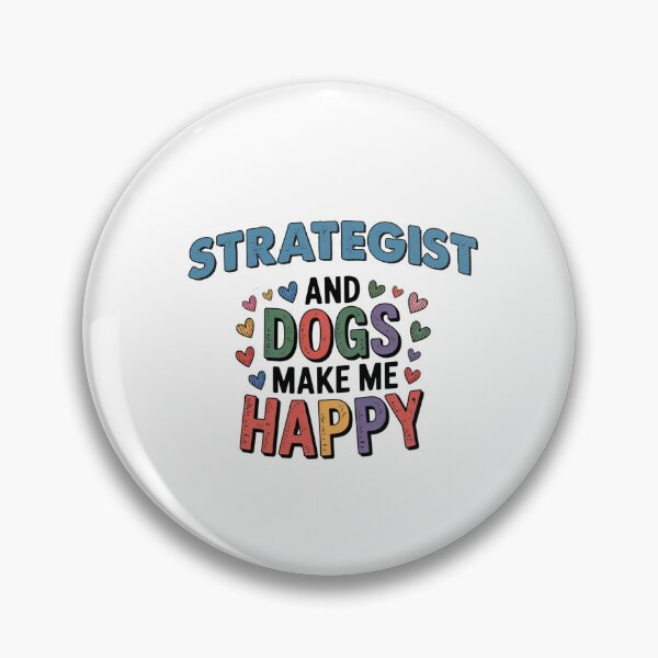 Artikelvorschau, Stratege und Hunde machen mich glücklich - Lustiger Stratege-Hundeliebhaber entworfen und verkauft von Oussinc.