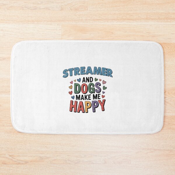 Item preview, Streamer And Dogs Make Me Happy - Funny Streamer Dogs Lover designed and sold by Oussinc.
