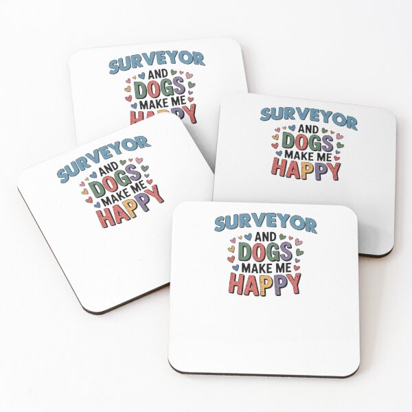 Item preview, Surveyor And Dogs Make Me Happy - Funny Surveyor Dogs Lover designed and sold by Oussinc.
