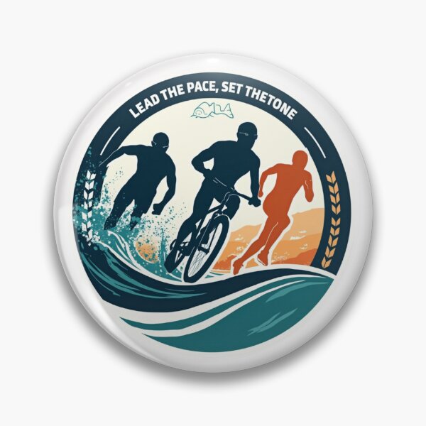 Item preview, Lead the Pace, Set the Tone – Triathlon Motivation Sticker designed and sold by Triathlongram.