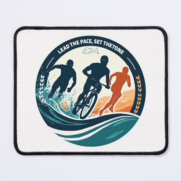 Item preview, Lead the Pace, Set the Tone – Triathlon Motivation Sticker designed and sold by Triathlongram.