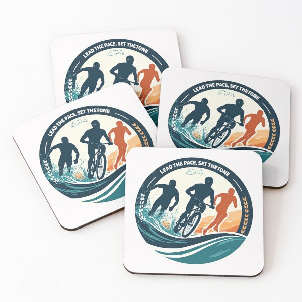 Item preview, Lead the Pace, Set the Tone – Triathlon Motivation Sticker designed and sold by Triathlongram.