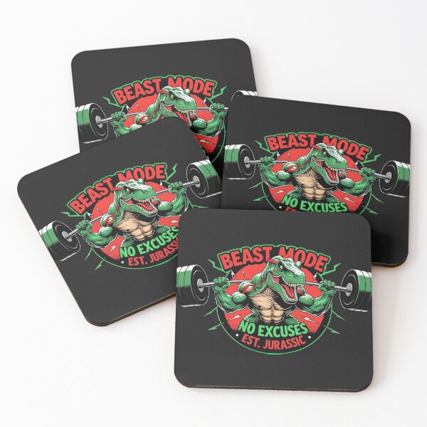 Item preview, Dinosaur Gym T-Shirt – No Excuses Beast Mode designed and sold by All Creative Designer.