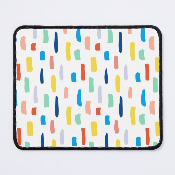 Item preview, Modern Painterly Paint Brush Abstract Pattern, Colorful Modern Nordic Decor, Lines and Shapes, Geometric Minimalist Pattern designed and sold by Natasha May Design.
