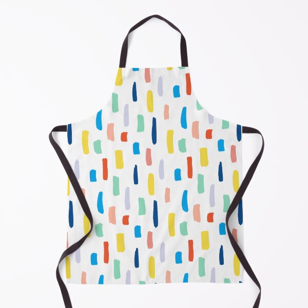 Item preview, Modern Painterly Paint Brush Abstract Pattern, Colorful Modern Nordic Decor, Lines and Shapes, Geometric Minimalist Pattern designed and sold by Natasha May Design.