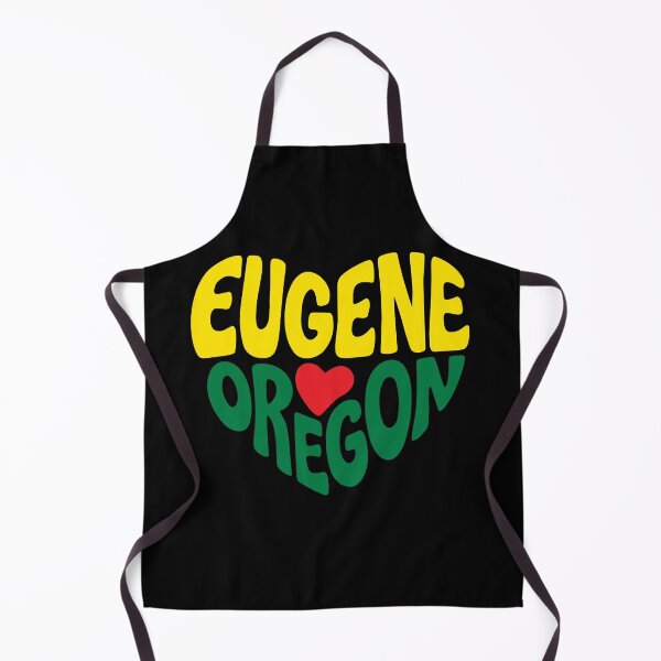 Item preview, Love from Eugene—Green and yellow, with heart designed and sold by RaincoreStudios.