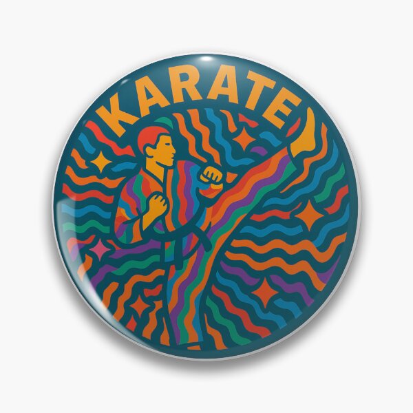 Item preview, Karate-colourful, action featured men's motif designed and sold by Andykinoz.