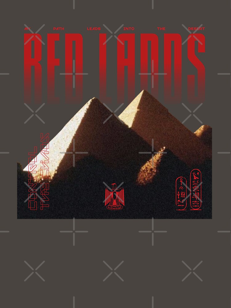 Aperçu 7 sur 7. T-shirt classique avec l'œuvre Les Terres Rouges créée et vendue par PTG3.