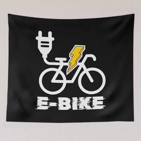 Item preview, Electric Bike Power Thunder Bolt Cycling Art designed and sold by SHEEP MOOD DESIGNS.