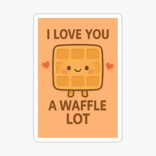 Item preview, Cute Waffle Pun Design designed and sold by PixelGhoul.