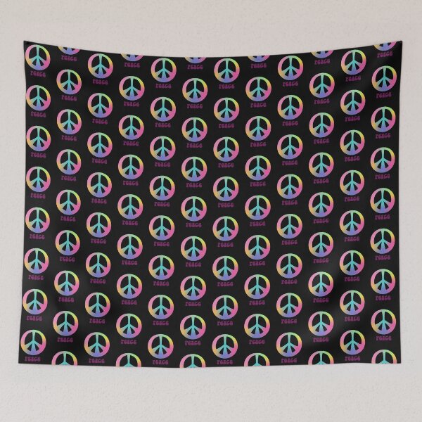 Item preview, Rainbow peace sign shirt designed and sold by XDivineTees.