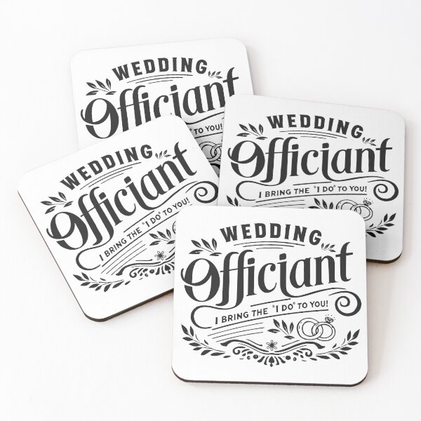 Item preview, Wedding Officiant – “I Bring the ‘I Do’ to You” Elegant Floral Design designed and sold by NotaryLife.