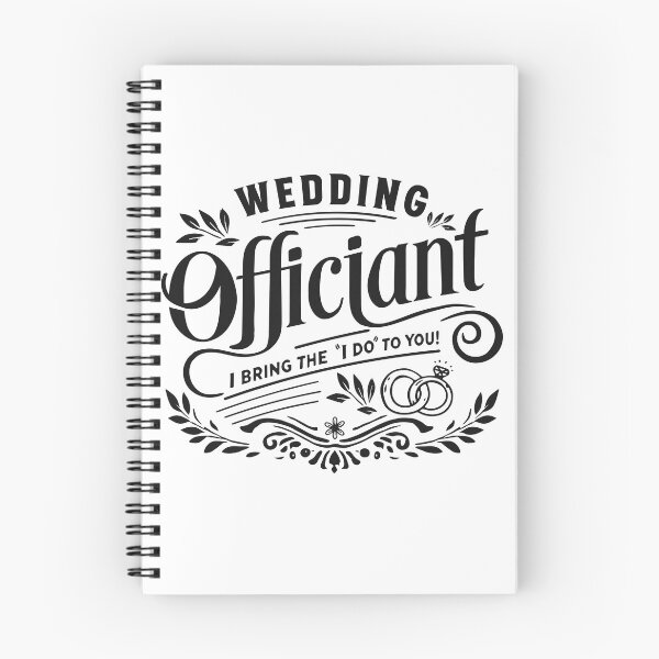 Item preview, Wedding Officiant – “I Bring the ‘I Do’ to You” Elegant Floral Design designed and sold by NotaryLife.