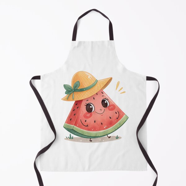 Item preview, cute kawaii watermelon wearing a hat designed and sold by GogoGrove.