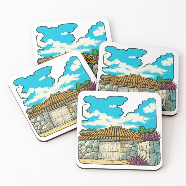 Item preview, Okinawa Traditional House | Stone Wall and Red Tile Roof - Island Heritage Series designed and sold by GEEEN.