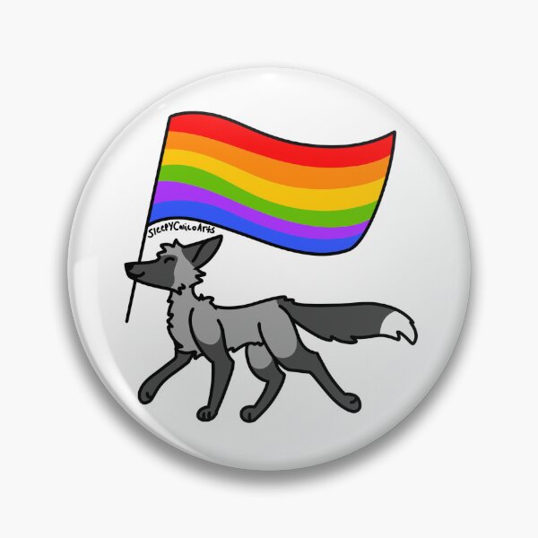 Item preview, Prancing pride silver fox designed and sold by SleepyCalico.