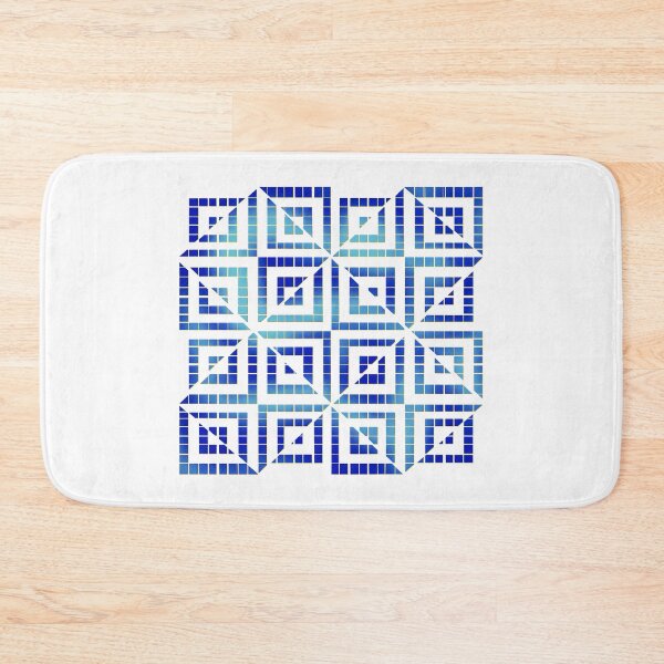 Item preview, Blue Tile Optical Illusion designed and sold by DaveDanchuk.