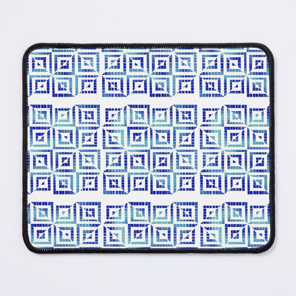 Item preview, Blue Tile Optical Illusion designed and sold by DaveDanchuk.