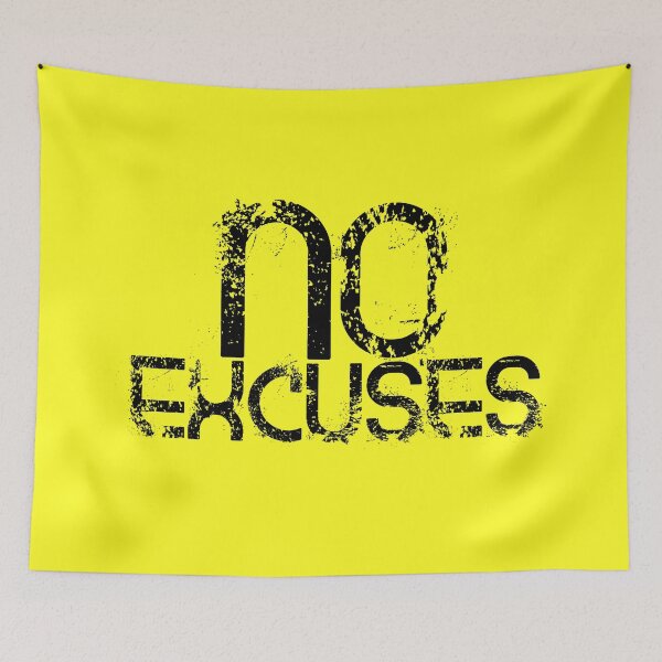 Item preview, No Excuses Finish What You Started | Gym Discipline Quote Shirt designed and sold by typoinspired.