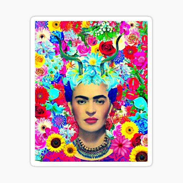 Artikel-Vorschau von Frida Kahlo Florale Hirschhörner, designt und verkauft von FridaArtGallery.