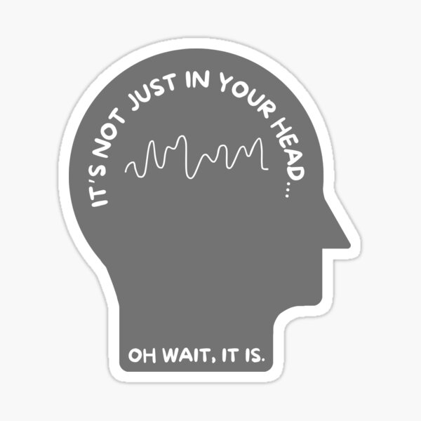 Item preview, It’s Not Just in Your Head – Neurology Funny Sticker designed and sold by 505MD.