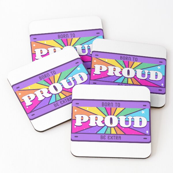Item preview, Born to Be Proud – Rainbow License Plate Art designed and sold by TheSistersDuo.