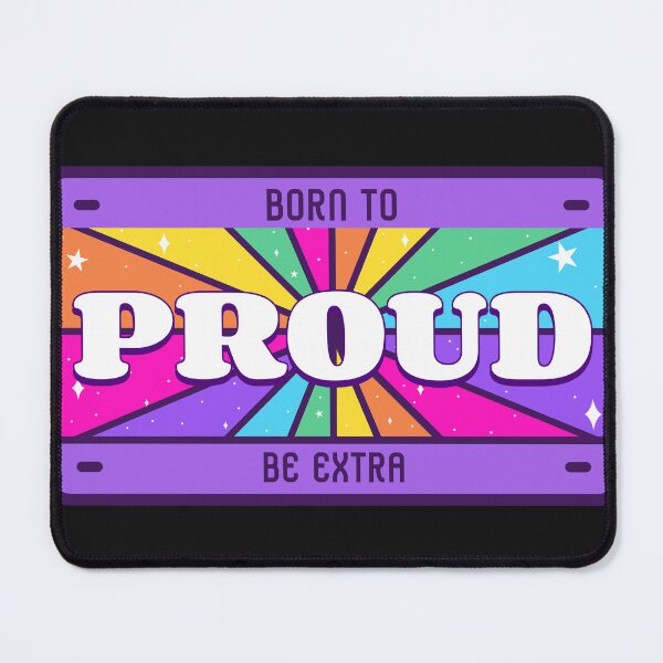 Item preview, Born to Be Proud – Rainbow License Plate Art designed and sold by TheSistersDuo.
