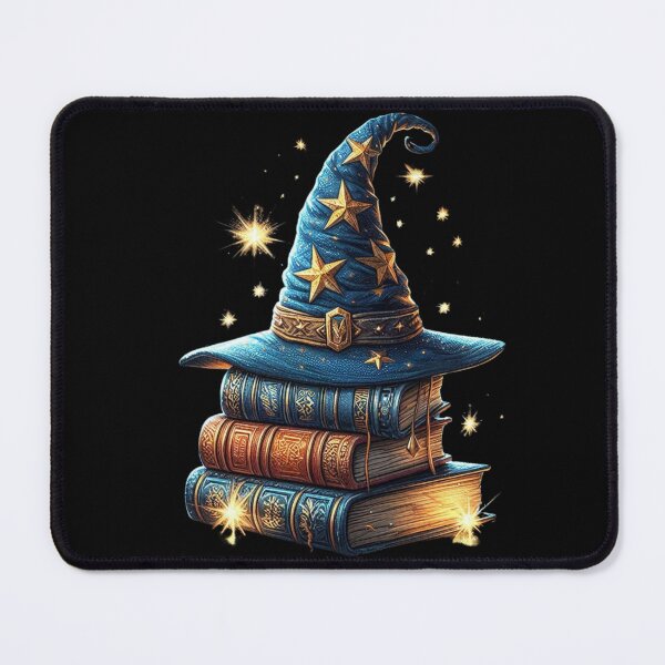 Item preview, Wizard Hat and Magical Spellbooks designed and sold by JStLAiART.