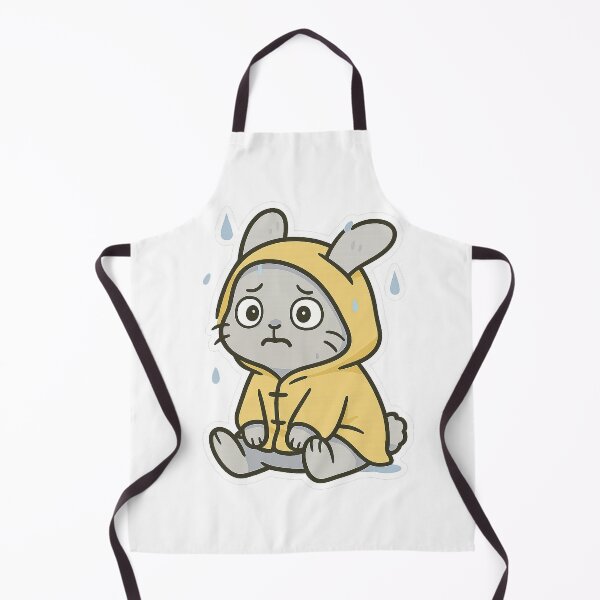 Item preview, Mentally Unwell Bunny in a Raincoat Sticker designed and sold by Tripconic.