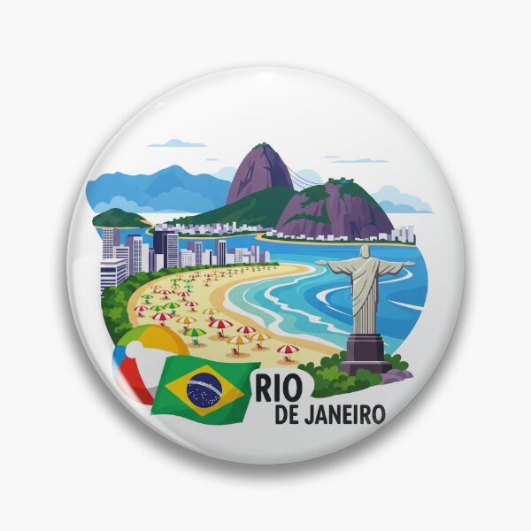 Item preview, Brazil - Rio de Janeiro (Country Collection) designed and sold by HeartbeatPrint.