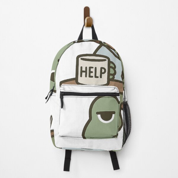 Item preview, Burnout Frog Holding a “HELP” Mug Sticker designed and sold by Tripconic.