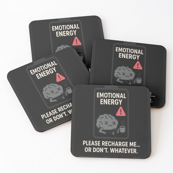 Item preview, Emotionally Exhausted – Funny designed and sold by Moodelier.