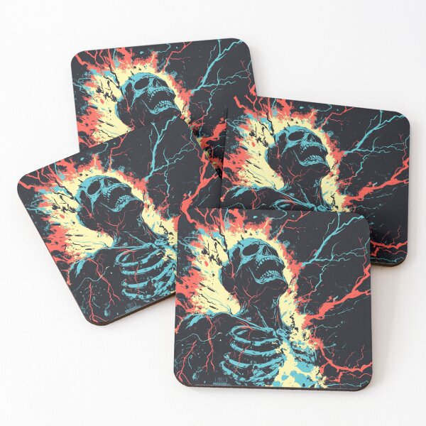 Item preview, Electricity Will Kill You Skull And Bones Flash Colorful designed and sold by GrinGalore.